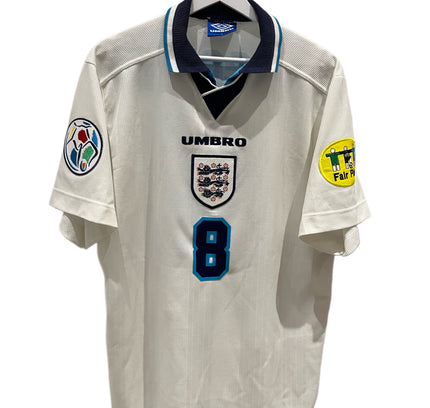 England home 1996 #8 Gascoigne (L) 8/10