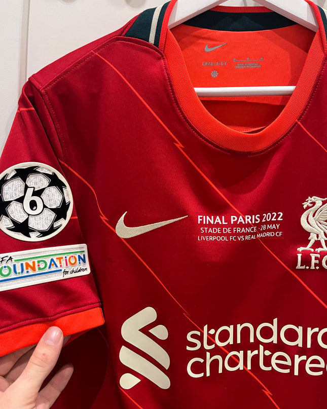 Liverpool home shirt CL Final 2022 #20 Diogo Jota (M) 9/10