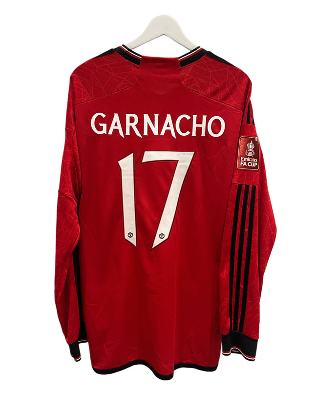 Manchester United home LS FA Cup final 2024 #17 Garnacho (XL) 8/10