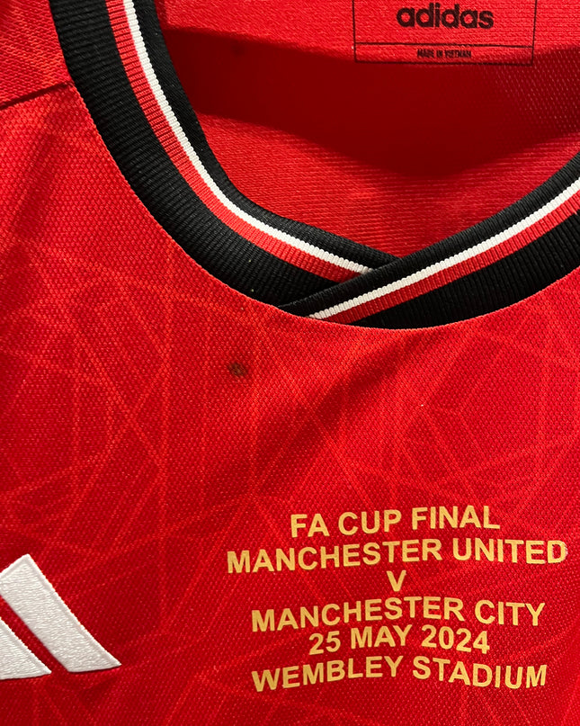 Manchester United home LS FA Cup final 2024 #17 Garnacho (XL) 8/10