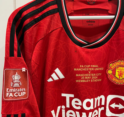 Manchester United home LS FA Cup final 2024 #17 Garnacho (XL) 8/10