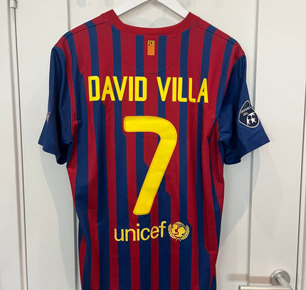 Barcelona home 2011/2012 #7 David Villa (M) 8/10