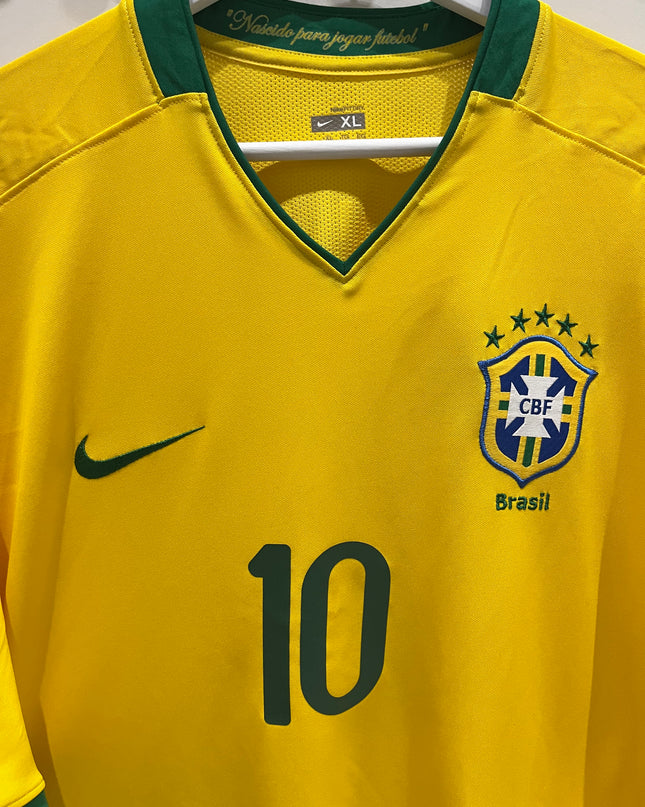 Brazil home 2008/2009 #10 Ronaldinho (XL) 7/10