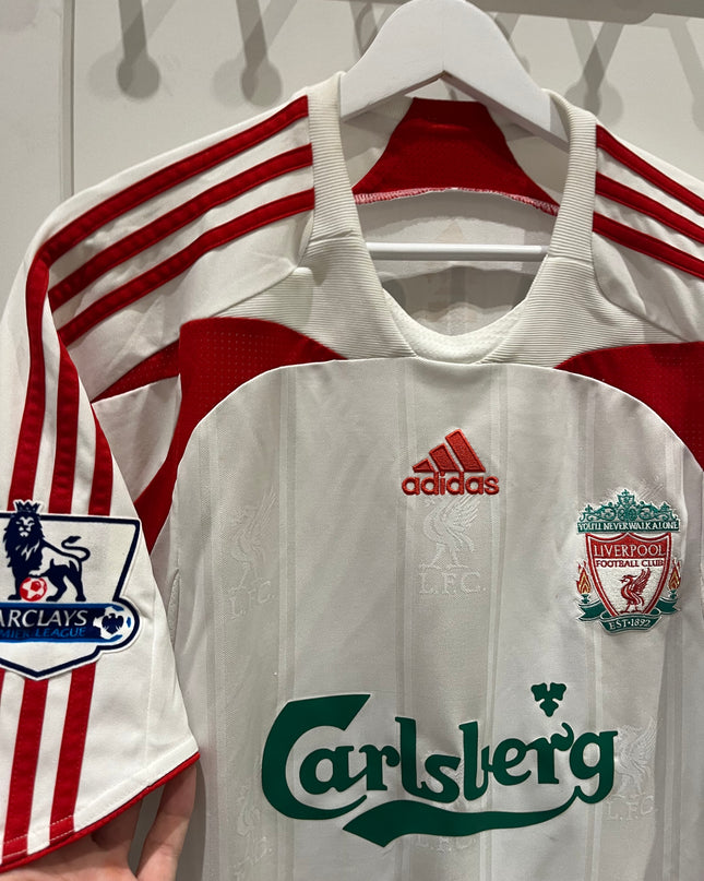 Liverpool bortedrakt 2007/2008 #6 Riise (M) 8/10