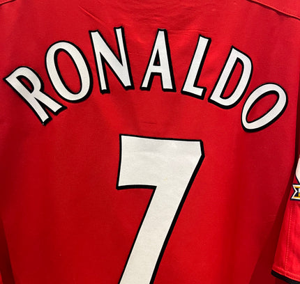 Manchester United home 2002/2004 #7 Ronaldo (XL) 8/10