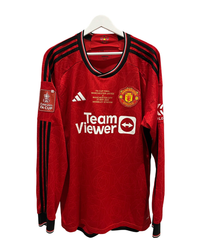 Manchester United home LS FA Cup final 2024 #17 Garnacho (XL) 8/10