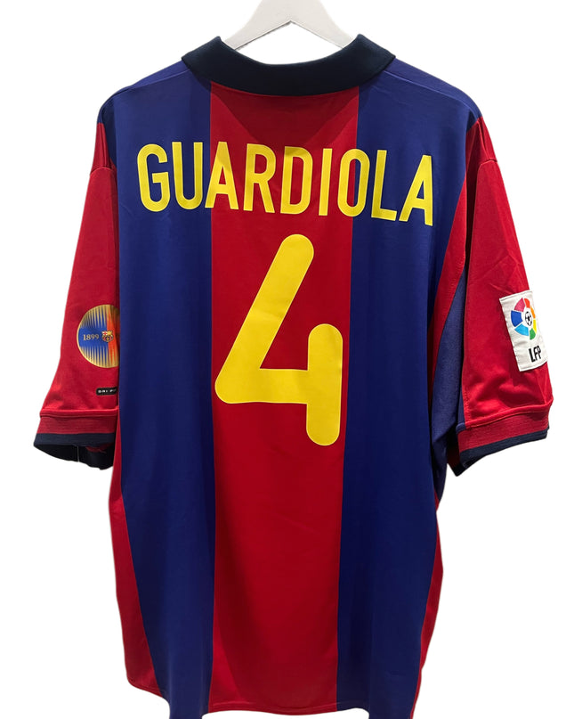 Barcelona home 2001/2002 #4 Guardiola (XL) 10/10