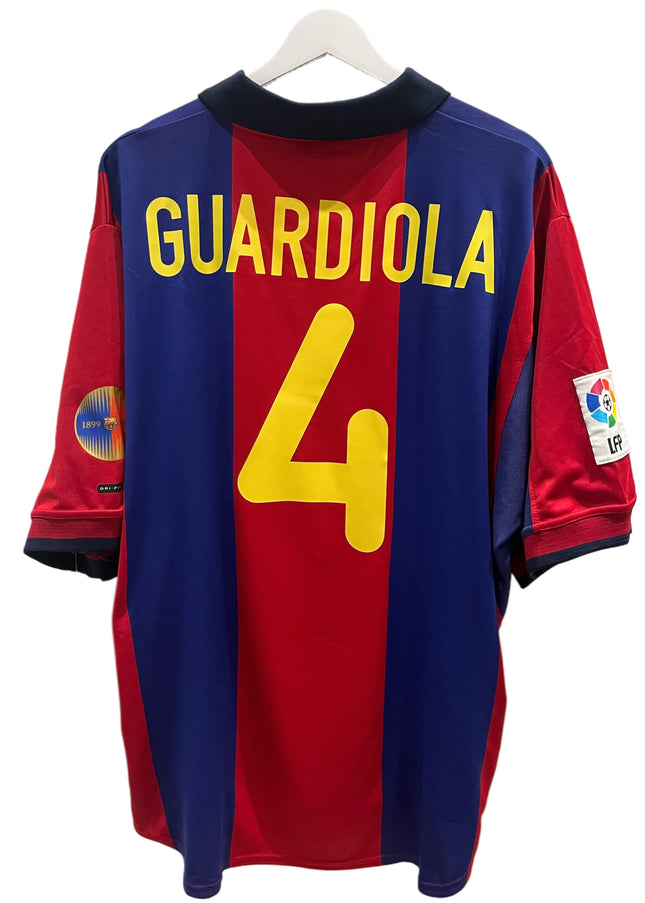 Barcelona home 2001/2002 #4 Guardiola (XL) 10/10