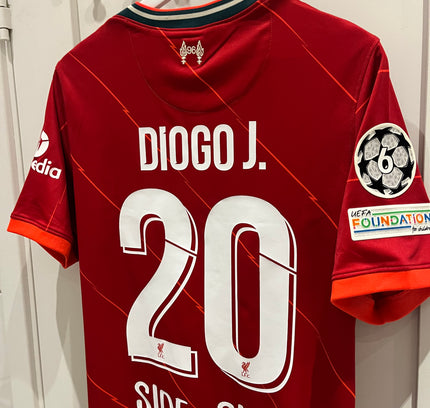Liverpool home shirt CL Final 2022 #20 Diogo Jota (M) 9/10