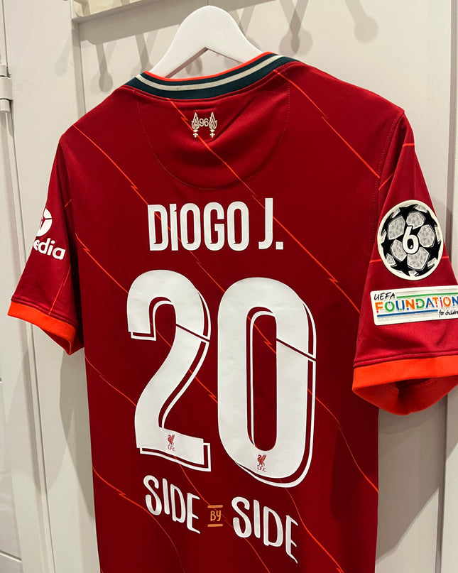 Liverpool home shirt CL Final 2022 #20 Diogo Jota (M) 9/10