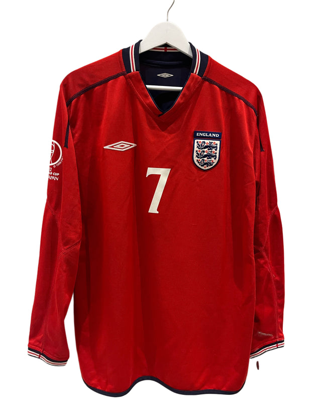 England away 2002 #7 Beckham (XL) 8/10
