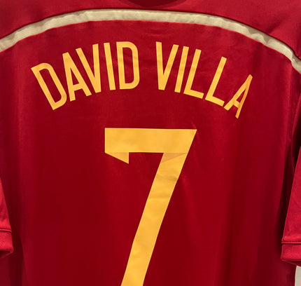 Spania home 13/14 #7 David Villa (M) 8/10