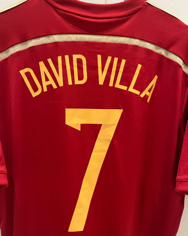 Spania home 13/14 #7 David Villa (M) 8/10