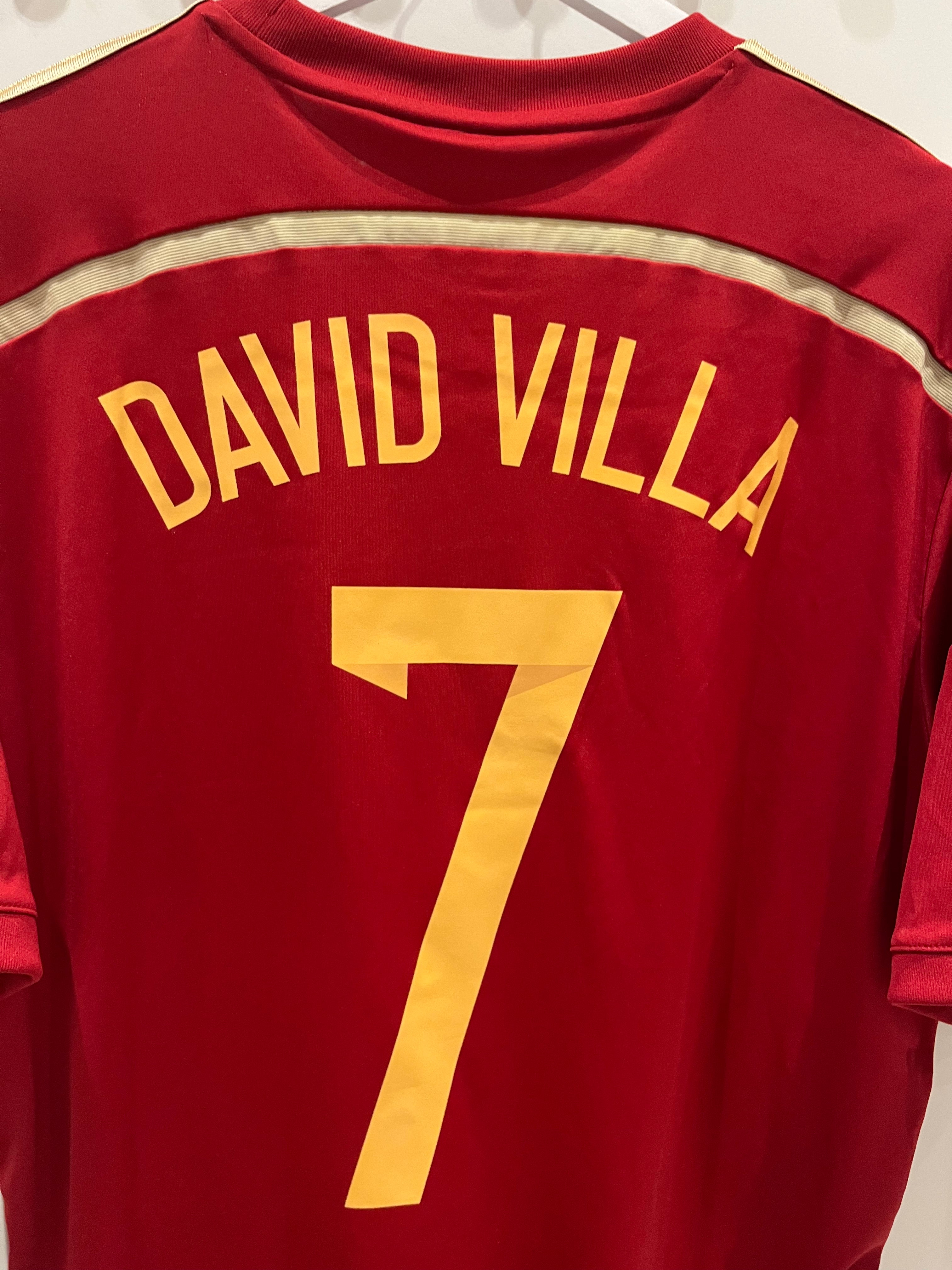 Spania home 13/14 #7 David Villa (M) 8/10