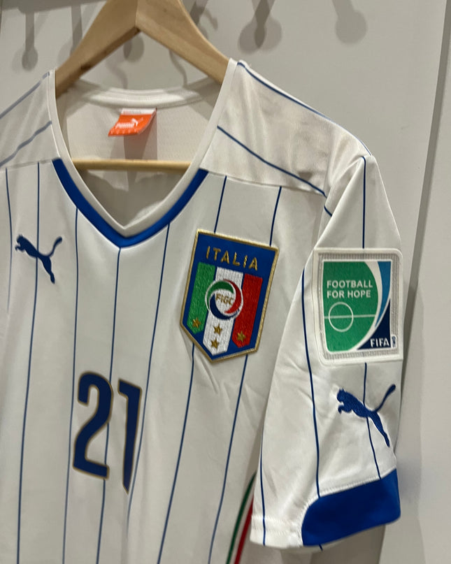 Italy home 2014 #21 Pirlo (M) 8/10