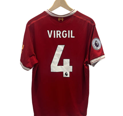 Liverpool home 2017/2018 #4 Virgil (M) 7/10