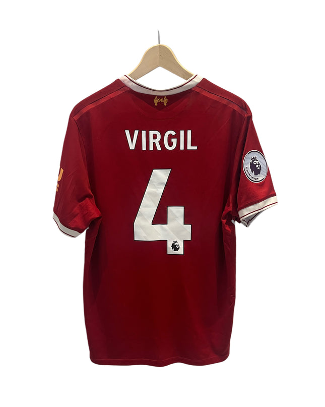 Liverpool home 2017/2018 #4 Virgil (M) 7/10