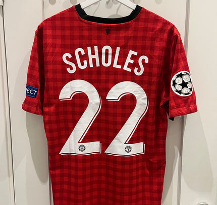 Manchester United home 2013/2014 #22 Scholes (M) 8/10