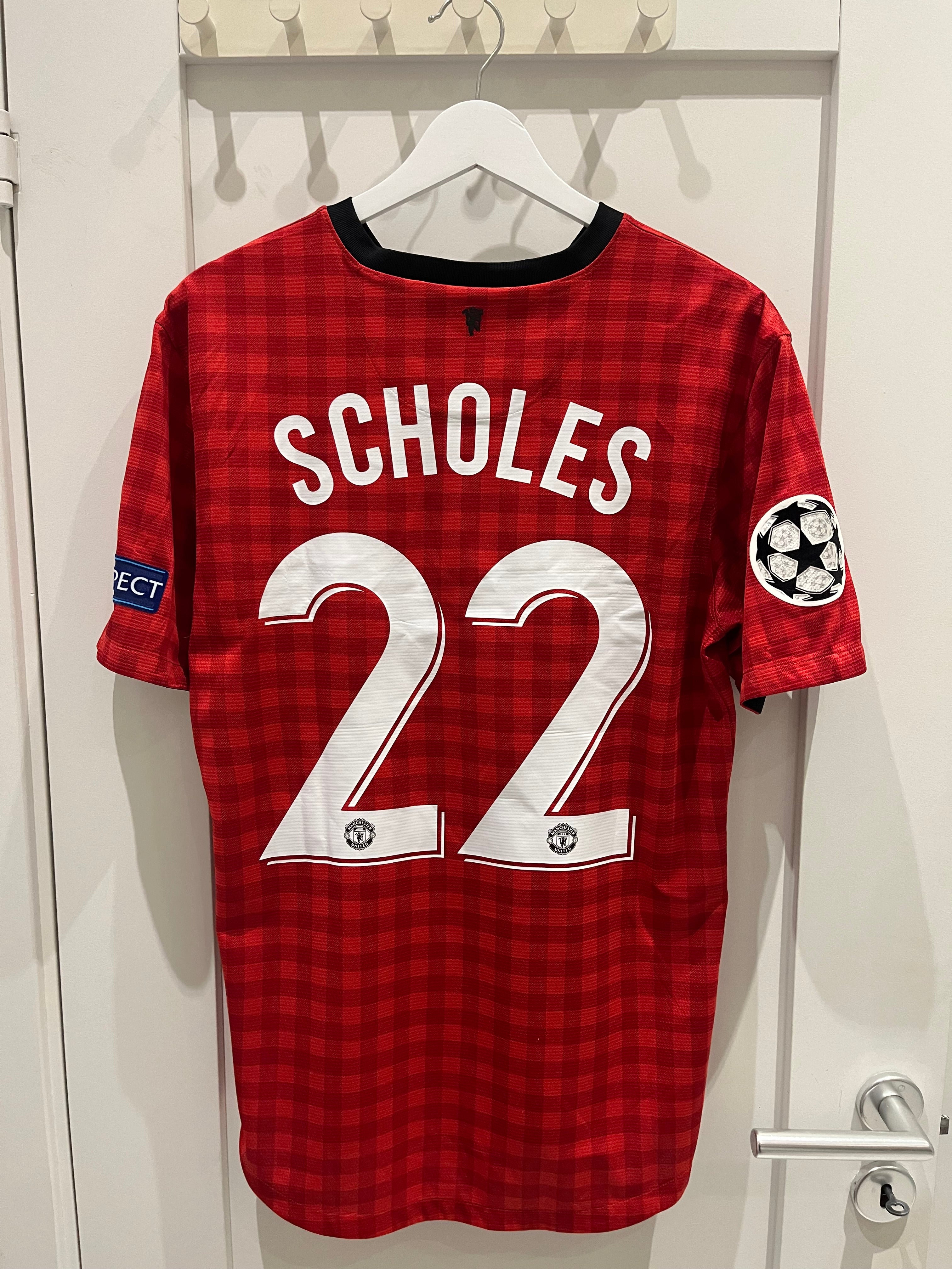 Manchester United home 2013/2014 #22 Scholes (M) 8/10