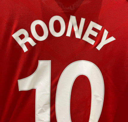 Manchester United home 10/11 #10 Rooney (L) 8/10