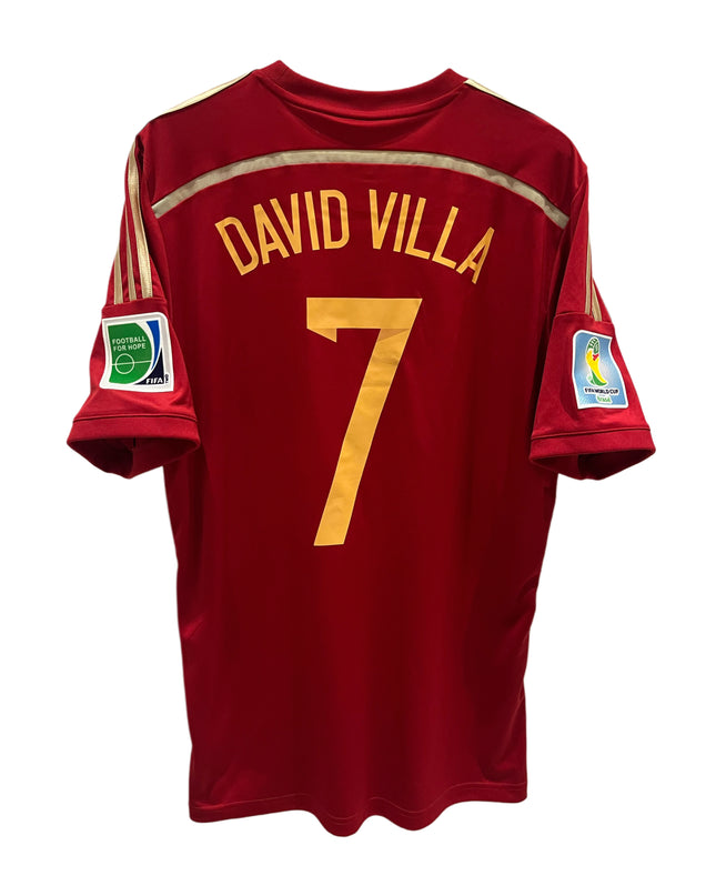 Spania home 13/14 #7 David Villa (M) 8/10