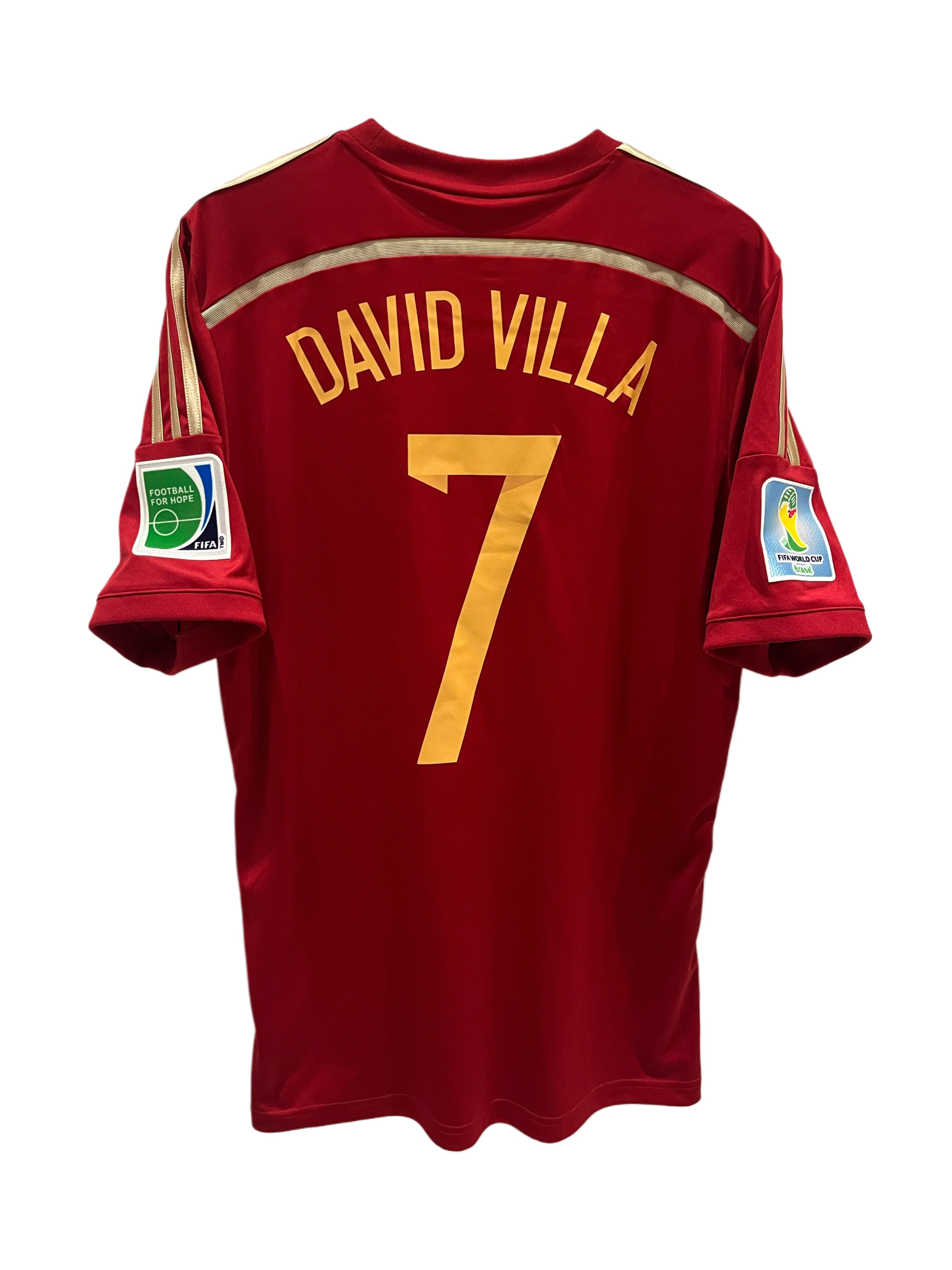 Spania home 13/14 #7 David Villa (M) 8/10
