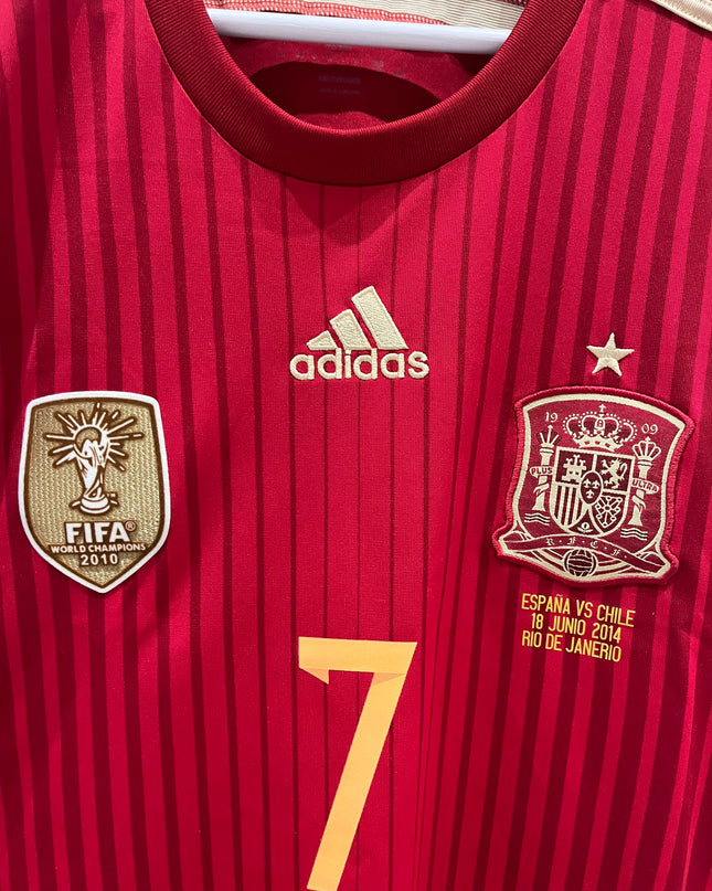 Spania home 13/14 #7 David Villa (M) 8/10