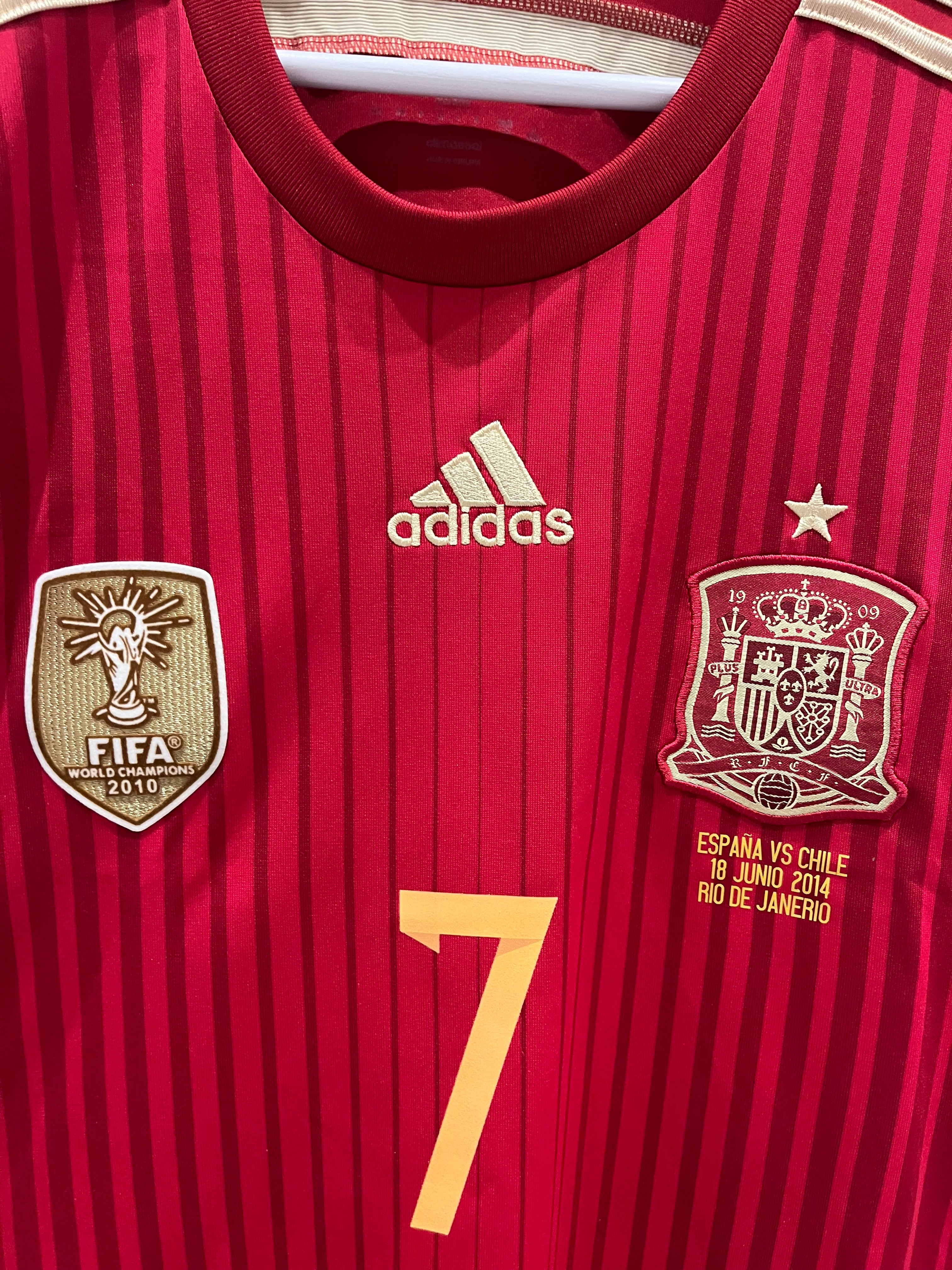 Spania home 13/14 #7 David Villa (M) 8/10