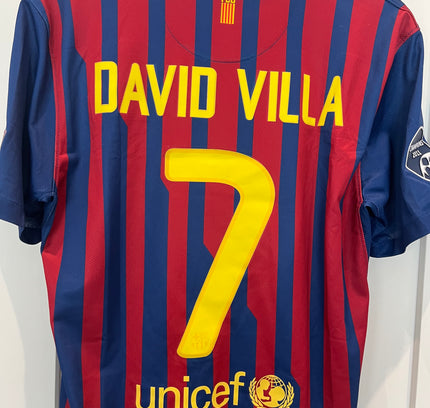 Barcelona home 2011/2012 #7 David Villa (M) 8/10