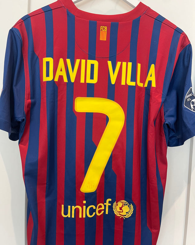 Barcelona home 2011/2012 #7 David Villa (M) 8/10