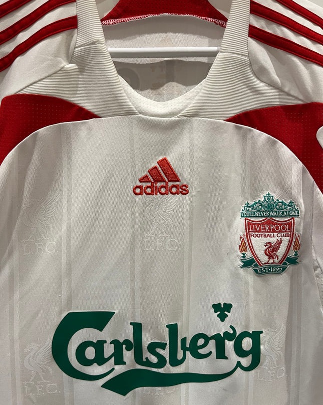 Liverpool bortedrakt 2007/2008 #6 Riise (M) 8/10