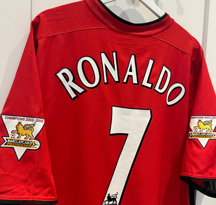 Manchester United home 2002/2004 #7 Ronaldo (XL) 8/10