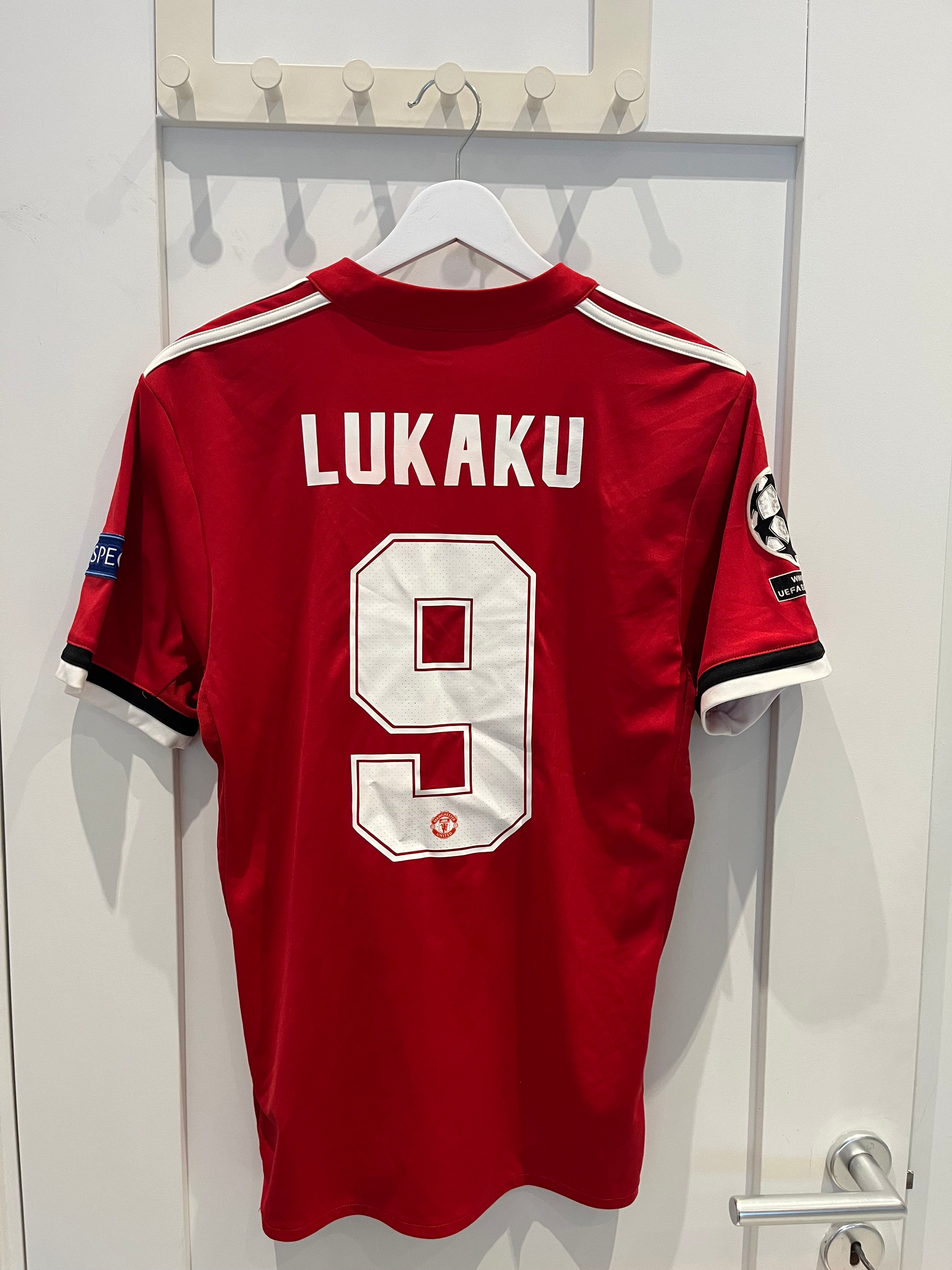 Manchester United home shirt 17/18 #9 Lukaku (S) 7/10