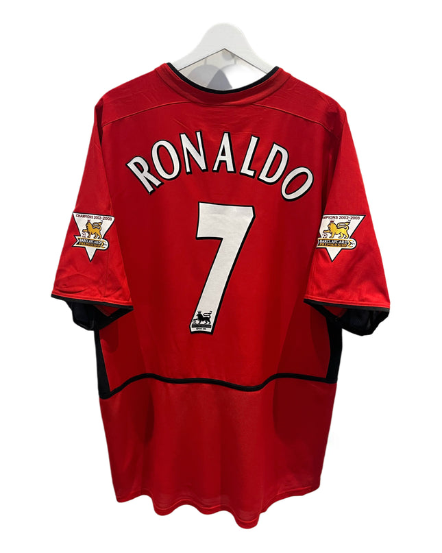 Manchester United home 2002/2004 #7 Ronaldo (XL) 8/10