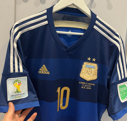Argentina away 2014 WC Final #10 Messi (L) 8/10