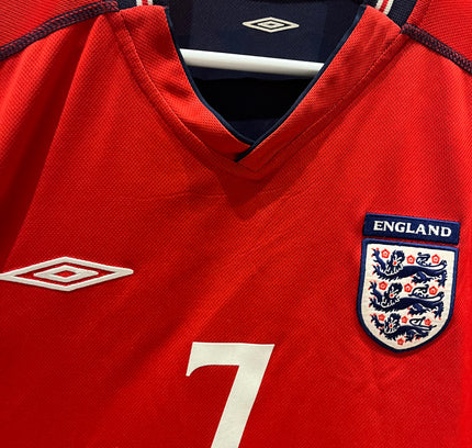England away 2002 #7 Beckham (XL) 8/10