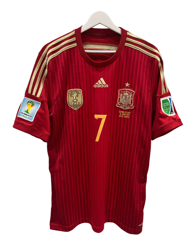 Spania home 13/14 #7 David Villa (M) 8/10