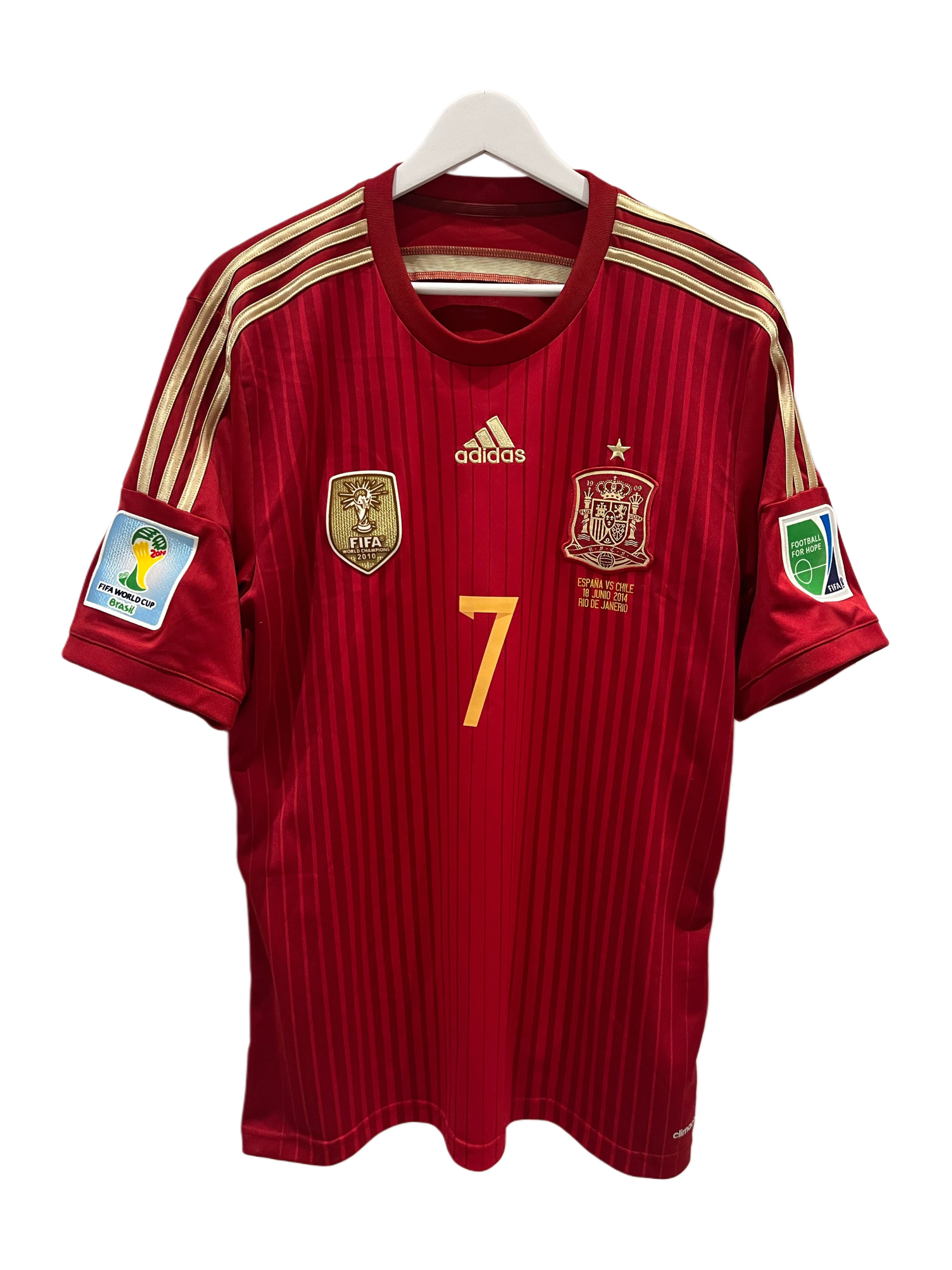 Spania home 13/14 #7 David Villa (M) 8/10