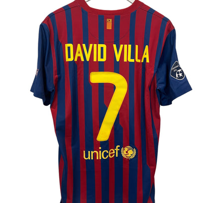 Barcelona home 2011/2012 #7 David Villa (M) 8/10
