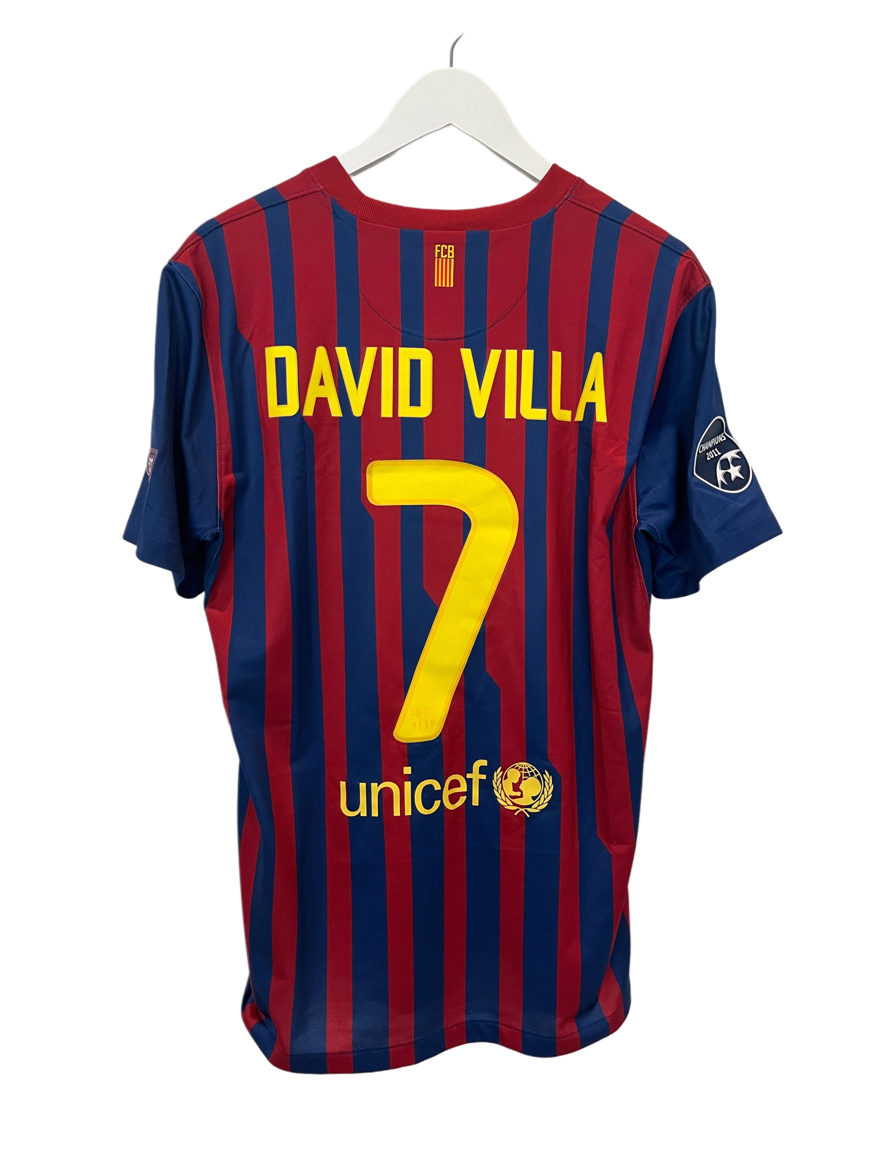 Barcelona home 2011/2012 #7 David Villa (M) 8/10