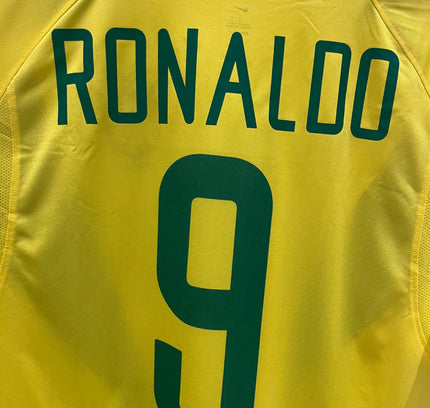 Brazil home 2002/2004 #9 Ronaldo (XL) 8/10