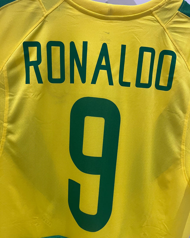 Brazil home 2002/2004 #9 Ronaldo (XL) 8/10