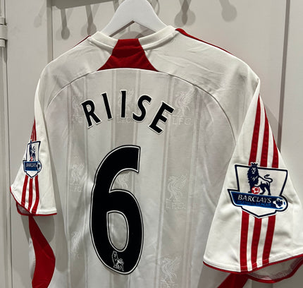 Liverpool bortedrakt 2007/2008 #6 Riise (M) 8/10
