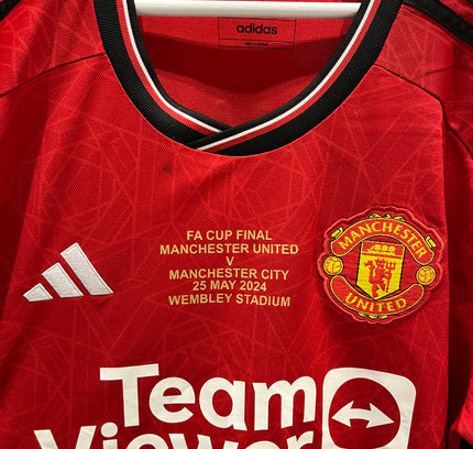 Manchester United home LS FA Cup final 2024 #17 Garnacho (XL) 8/10