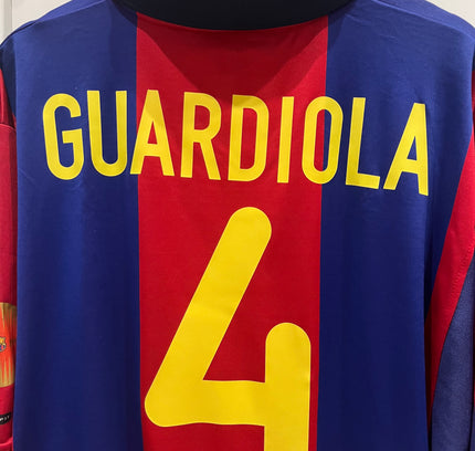 Barcelona home 2001/2002 #4 Guardiola (XL) 10/10