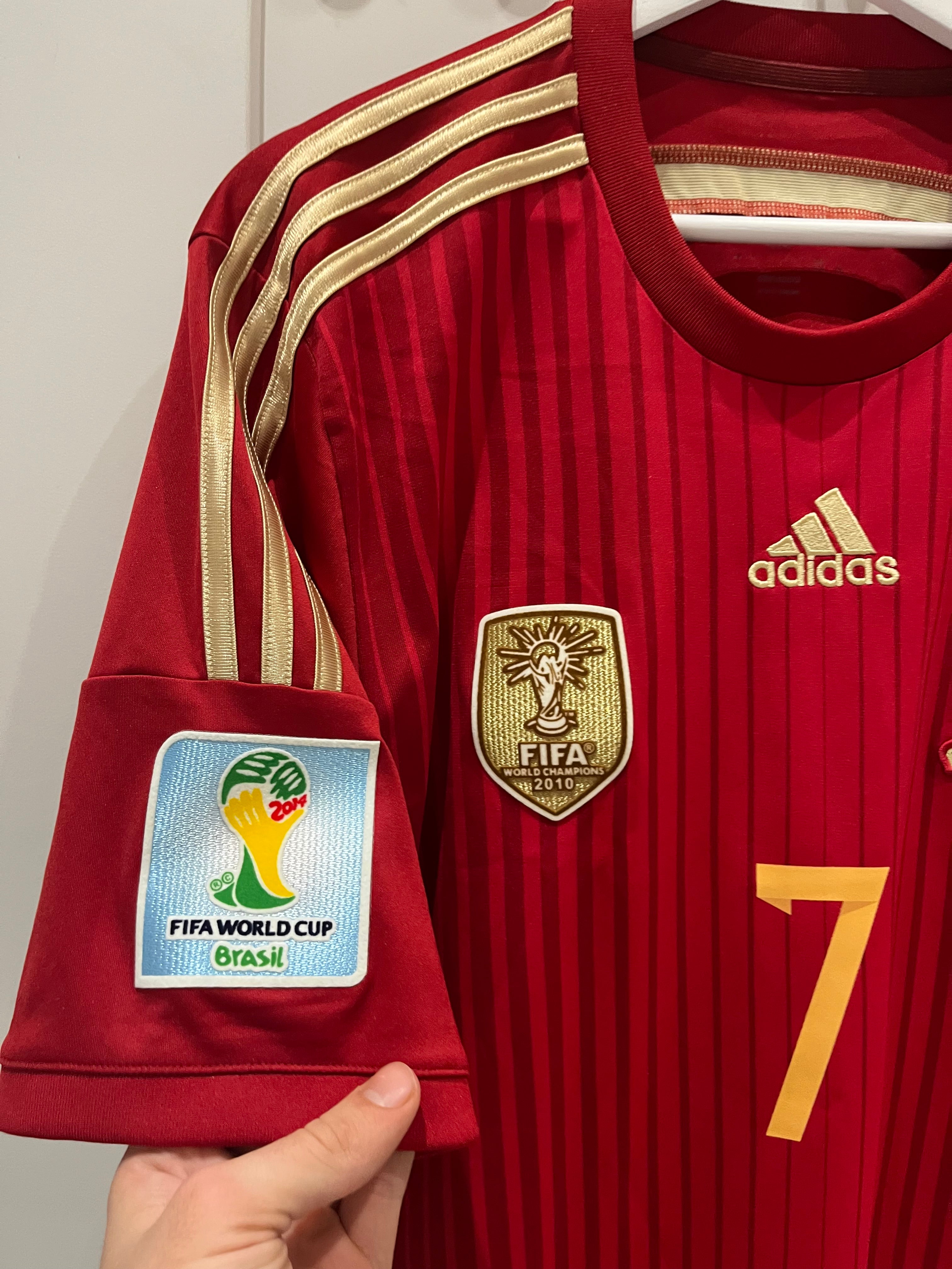 Spania home 13/14 #7 David Villa (M) 8/10